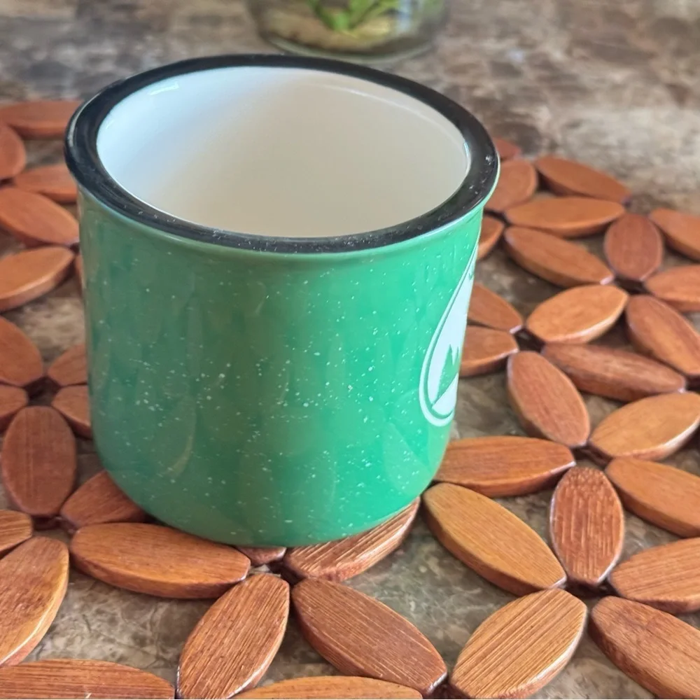 Cape‎ Shore Green Etched Moose 15 Ounce Coffee Tea Mug Cup